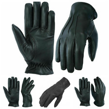 Guanti Uomo Pelle Polizia Alta