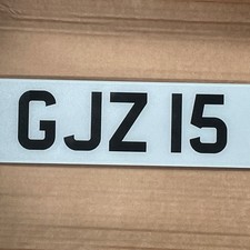 Corto Singola Cifra 3x2 Raro GJZ 15 NUMERO DI IMMATRICOLAZIONE AUTO PRIVATA