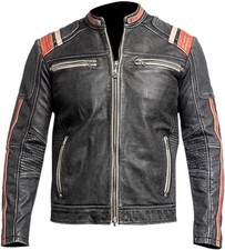 Giacca biker uomo in vera