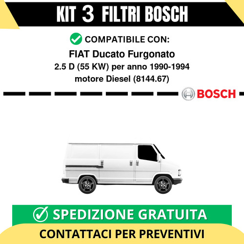 Kit bosch filtri tagliando - kit,