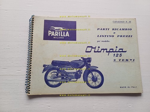 Parilla 125 olimpia - 2t, 1958