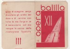 ONB TESSERA 1934 ANNO XII