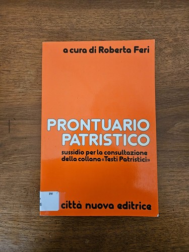 Prontuario patristico - ,