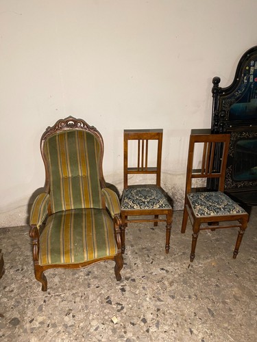 Poltrona vintage legno - poltrona, in