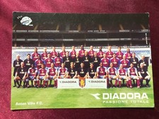 ASTON VILLA FC 00/01-Cartolina Squadra-Foto Squadra-AK/MK-INGHILTERRA-Diadora