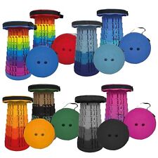 SGABELLO TELESCOPICO SEDIA PIEGHEVOLE SEDILE DA VIAGGIO PORTATILE COMPATTO