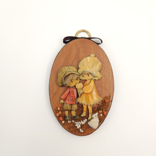 Arte parete legno ovale - arte,