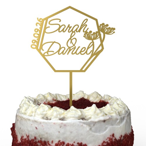 Cake topper matrimonio