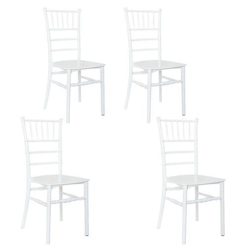 Set sedie chiavari bianca - 4, di
