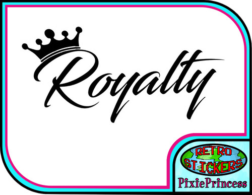 Adesivo royalty crown - adesivo,