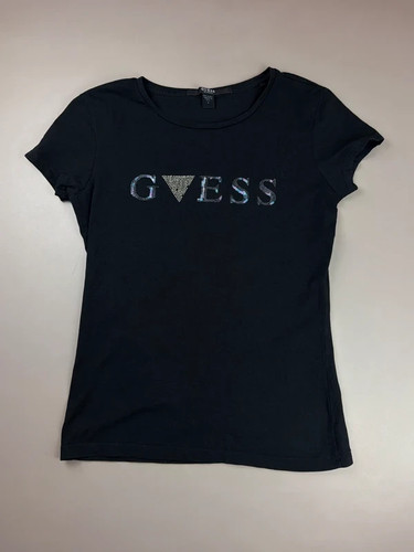 Guess shirt donna nera s - guess, t-shirt
