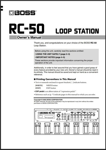 Boss loop station - rc-50,