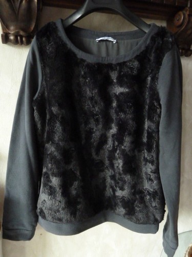 Felpa pelo nera liu m - liu,