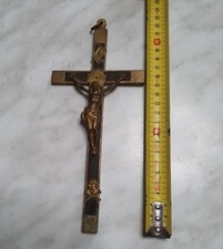 ANTICO CROCIFISSO IN BRONZO CM 22