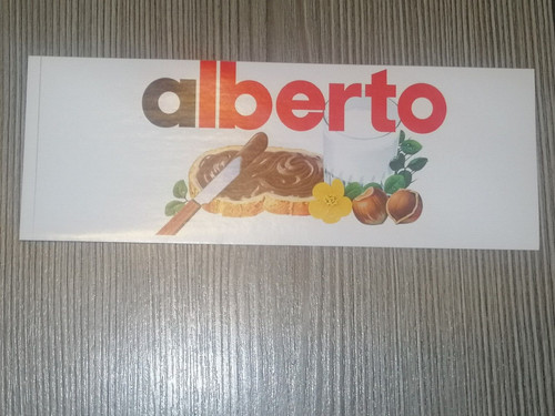 Adesivo nutella originale nome - nutella,
