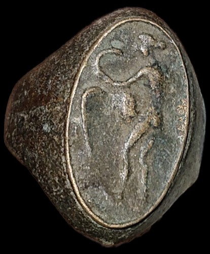 Anello sigillo romano - romano,
