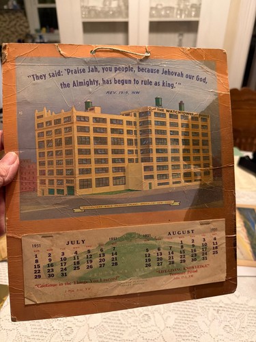 Watchtower calendar 1951 - calendar,