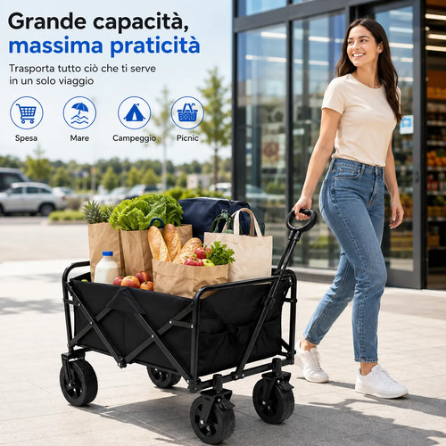 Carrello pieghevole multiuso - carrello,