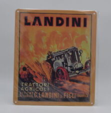 TARGA IN LATTA " LANDINI TRATTORI AGRICOLI - OFFICINE MECCANICHE "