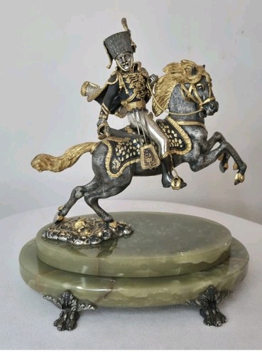 Scultura cavaliere vintage - cavaliere,