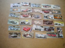 lotto di 29 figurine colla diverse auto,formula uno anni'60/70