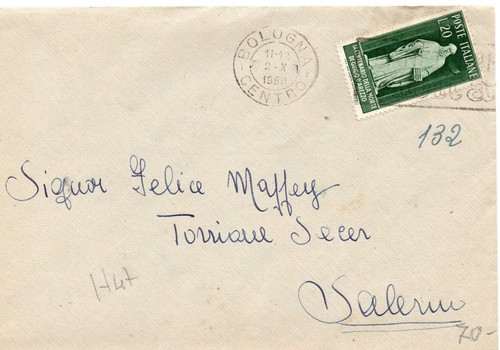 Italia 1950 lettera viaggiata - 1950-lettera,