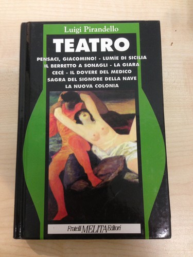 Libro teatro luigi - teatro, pirandello