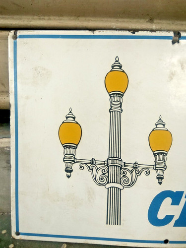Insegna vintage porcellana - insegna,