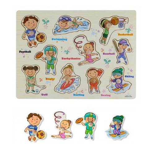 Puzzle legno incastro - legno,