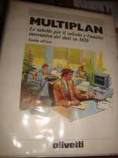 OLIVETTI : MULTIPLAN TABELLE PER CALCOLO E ANALISI DATI SU M20- 1° EDIZIONE-1983