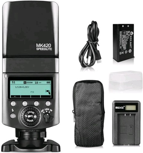 Flash fotocamera meike mk420f - flash,