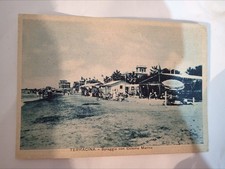 Cartolina Terracina Spiaggia Con Colonia Marina