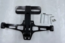 Supporto per targa moto universale in lega alluminio, nero