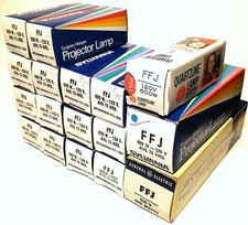 Lotto 17 Lampadine Proiettori Alogene FFJ Sylvania Tungsteno 600W 120V NOS USA