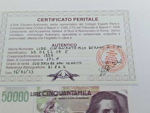 000 lire bernini1997 - 50.000,
