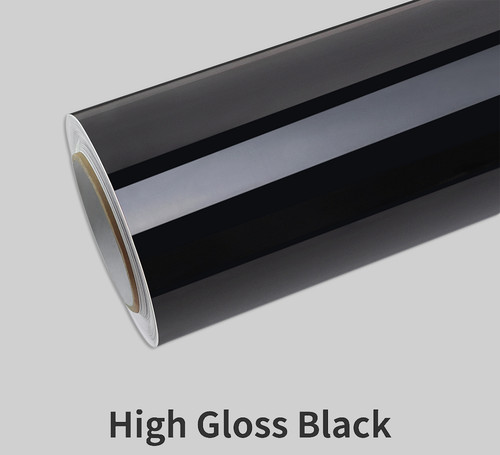 Vinile nero lucido autoadesivo