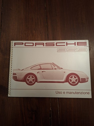 Porsche 959 libretto - porsche,