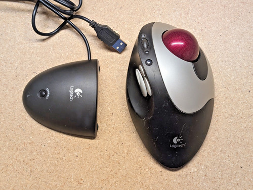 Mouse trackball usb wireless - mouse,