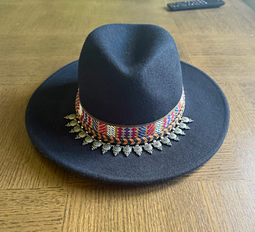 Cappello fedora lana zara nero - cappello,