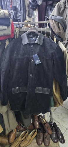 Giacca uomo pelle - uomo, nera