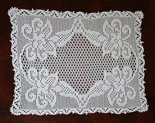 Centrino • Filet all’uncinetto • Cotone Vintage