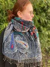 warm embroidered boiled wool
