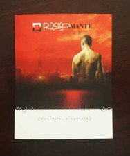 Catalogo ROSSOAMANTE L'UOMO dépliant brochure bracciali gemelli collane acciaio 