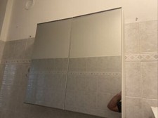 specchiera bagno con ante+scaffale con cassetti a sacca