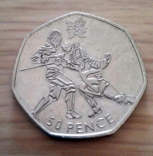 Fifty pence london 2012 - 50,