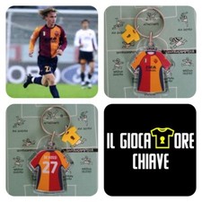 IL GIOCATORE CHIAVE.Portachiavi,maglia Roma De Rossi 01 esordio Champions League