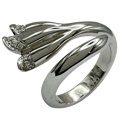 Anello fiore piaget oro bianco - anello,