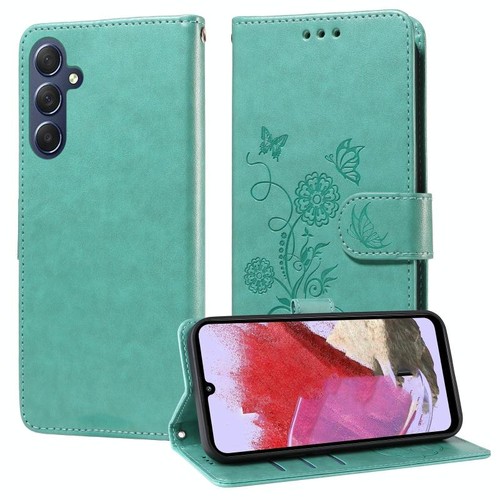 Custodia pelle verde con - pelle,