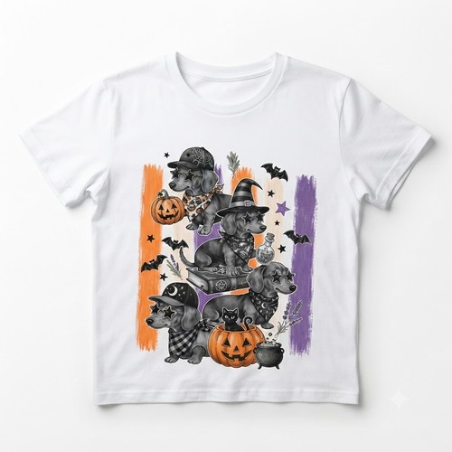 Maglietta halloween bassotto - maglietta,