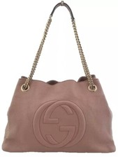 Borsa a mano Gucci rosa chiaro